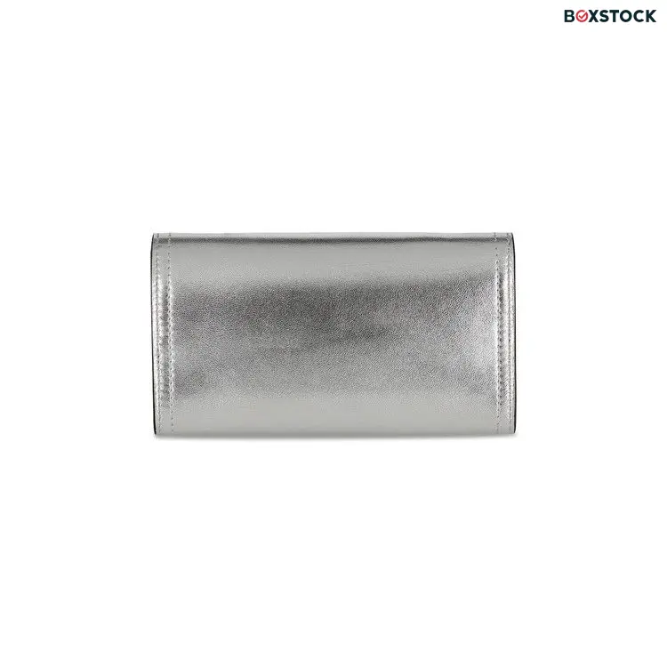 Moschino Crystal Embellished Belt Logo Lettering Crossbody Bag 'Fantasy Print/Nickel' Silver