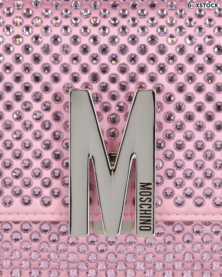 Moschino Crystal Logo Crossbody Bag 'Fantasy Print/Pink'