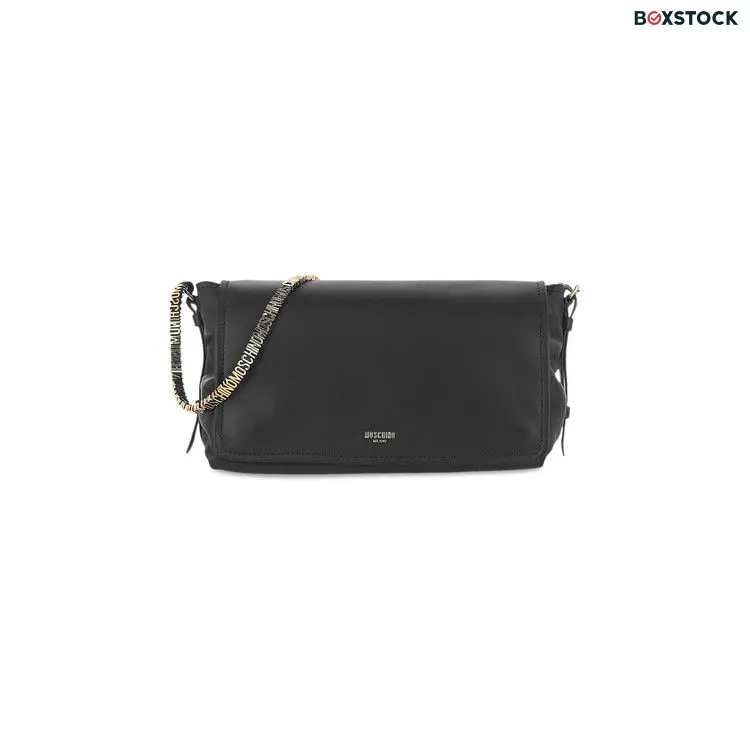 Moschino Heart Lock Leather Shoulder Bag 'Fantasy Print/Black'