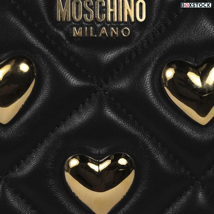 Moschino Heart Studs Quilted Crossbody Bag 'Fantasy Print/Black' 7508-8002-1555