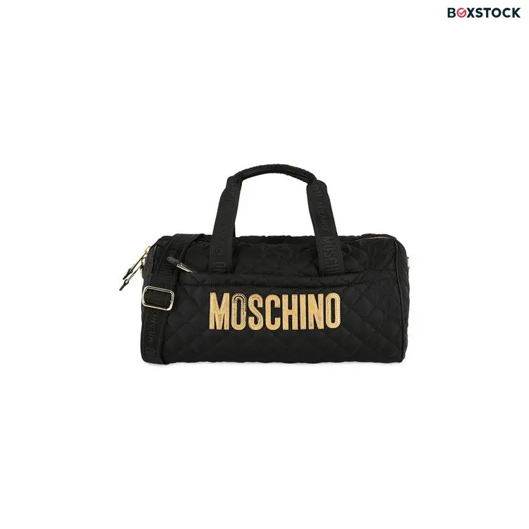 Moschino Quilted Logo Duffel Bag 'Black'