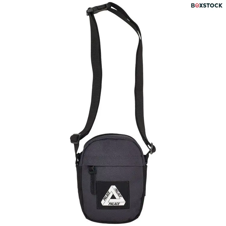 Palace Cordura Duck Canvas Shot Bag 'Carbon/Black' Grey Fall/Winter 2024