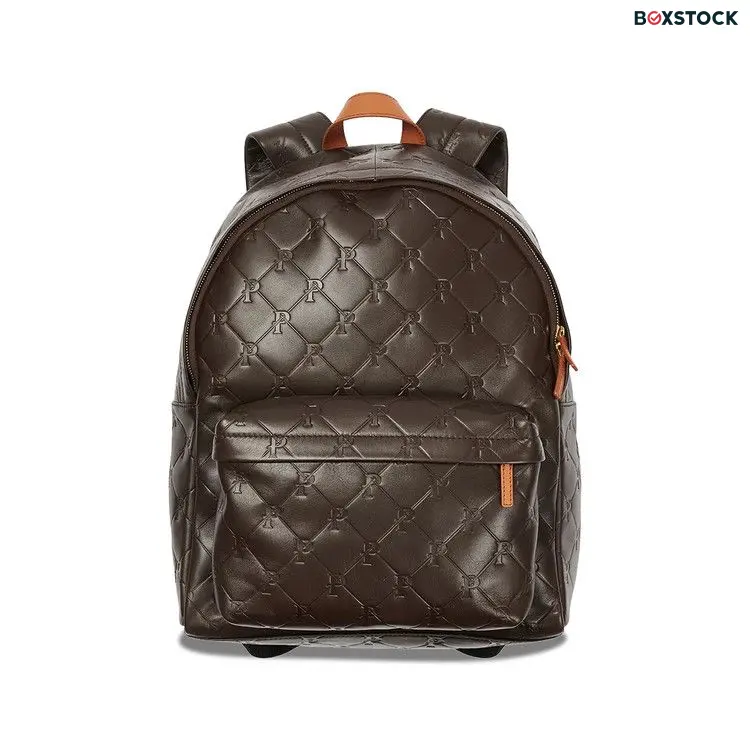 Palace Pal-M-Gram Leather Backpack 'Brown' Spring/Summer 2023