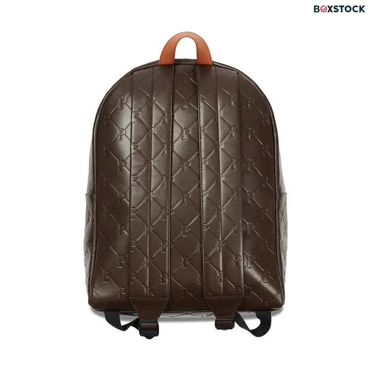 Palace Pal-M-Gram Leather Backpack 'Brown' Spring/Summer 2023