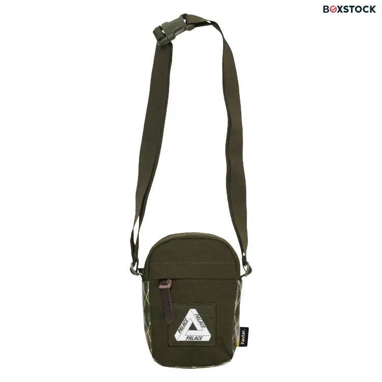 Palace X-Pac Cotton Canvas Shot Bag 'Olive' Green Spring/Summer 2022