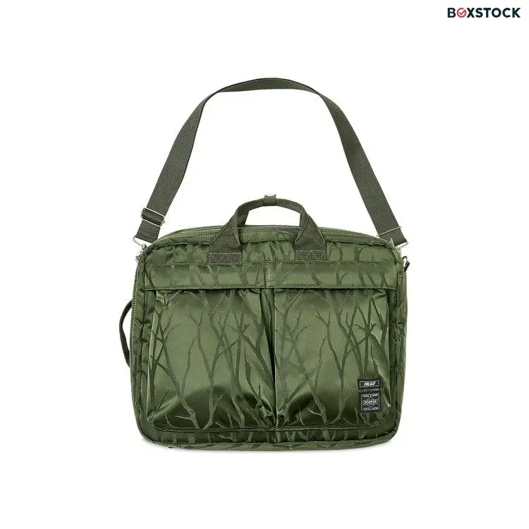 Palace x Porter-Yoshida & Co. Tanker 3 Way Briefcase 'Olive/Jacquard' Green Fall/Winter 2024