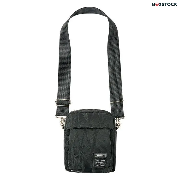 Palace x Porter-Yoshida & Co. Tanker Vertical Shoulder Bag 'Black/Jacquard' Fall/Winter 2024