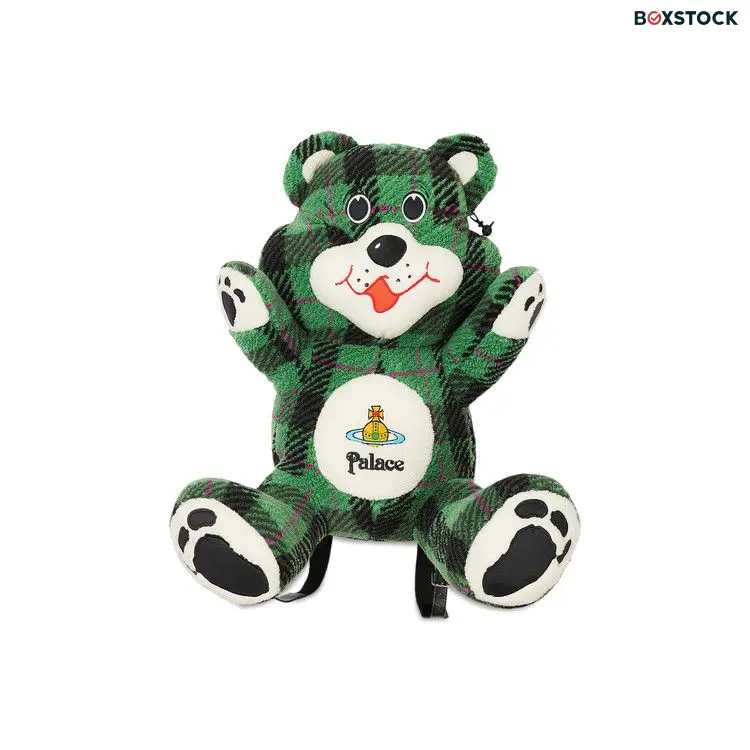 Palace x Vivienne Westwood Teddy Bag 'Green Tartan' Fall/Winter 2024