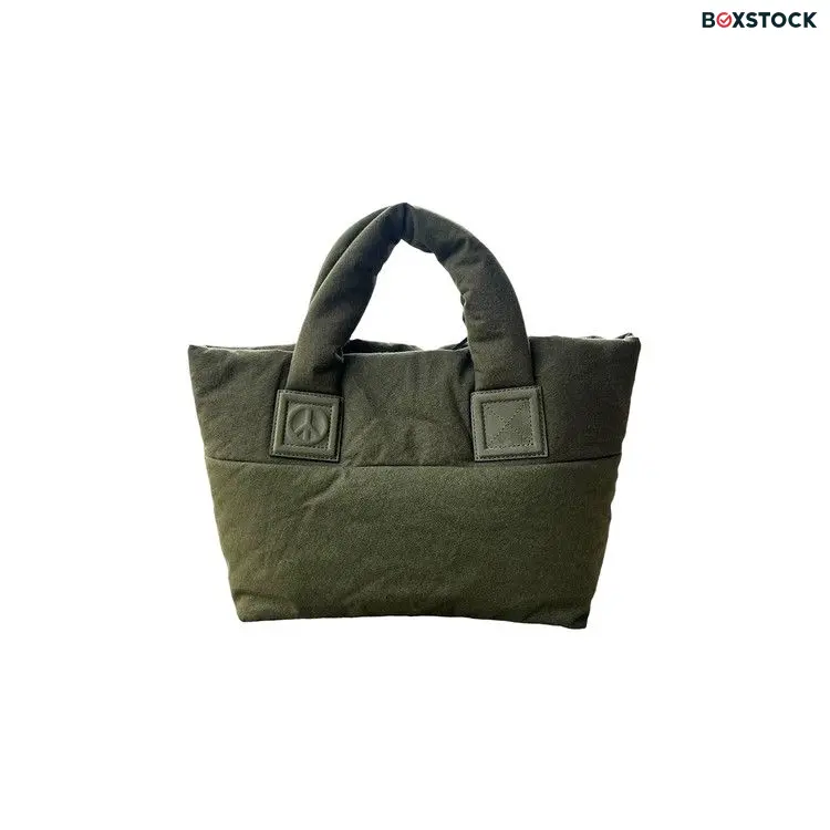 READYMADE Fluffy Vintage US Army Tent Medium Tote Bag 'Khaki' Green Fall/Winter 2024