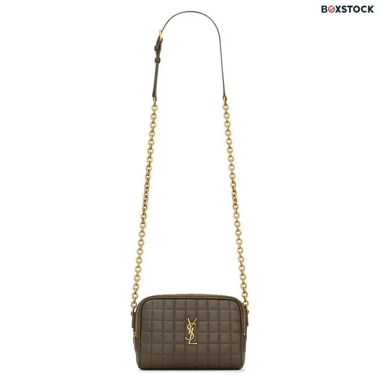 Saint Laurent Cassandre Matelassé Carré Mini Camera Bag 'Light Musk' Grey Spring/Summer 2024