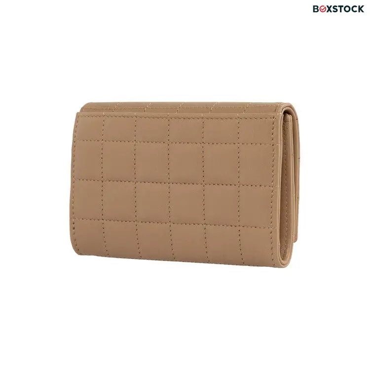 Saint Laurent Cassandre Quilted Leather Wallet 'Dark Caramel' Tan