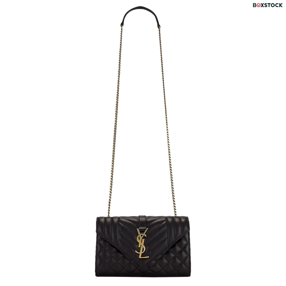 Saint Laurent Envelope Chain Bag 'Black' Fall/Winter 2023