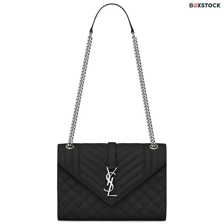 Saint Laurent Envelope Medium Chain Bag 'Noir' Black Fall/Winter 2022