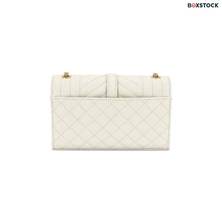 Saint Laurent Envelope Small Chain Bag 'Soft Cream' White Fall/Winter 2023