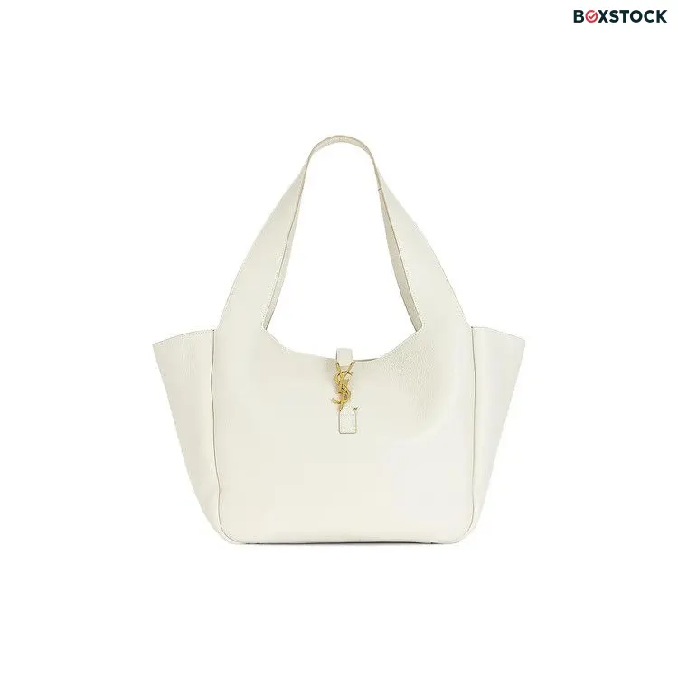 Saint Laurent Le 5 À 7 Bea 'Soft Cream/Dark Beige' White Spring/Summer 2024