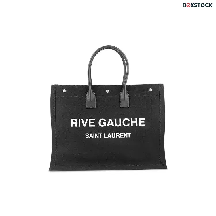 Saint Laurent Rive Gauche Tote Bag 'Black/White' Fall/Winter 2023