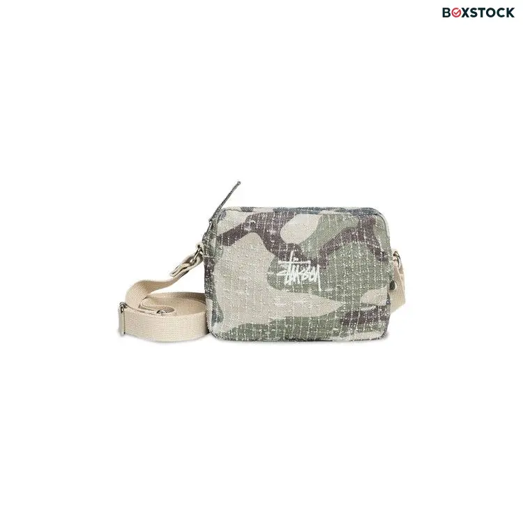 Stussy Needle Punch Side Pouch 'Camo' Multi-Color Fall/Winter 2024