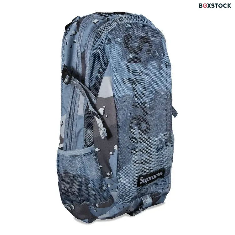 Supreme Backpack 'Blue Chocolate Chip Camo' Spring/Summer 2020