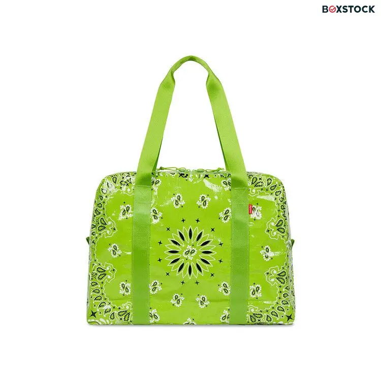 Supreme Bandana Tarp Small Duffle Bag 'Bright Green' Spring/Summer 2021