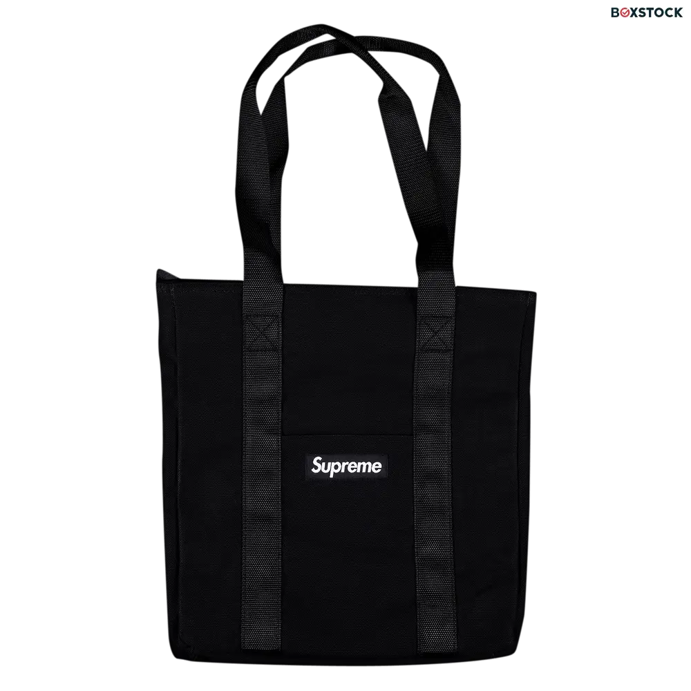 Supreme Canvas Tote 'Black' Fall/Winter 2020