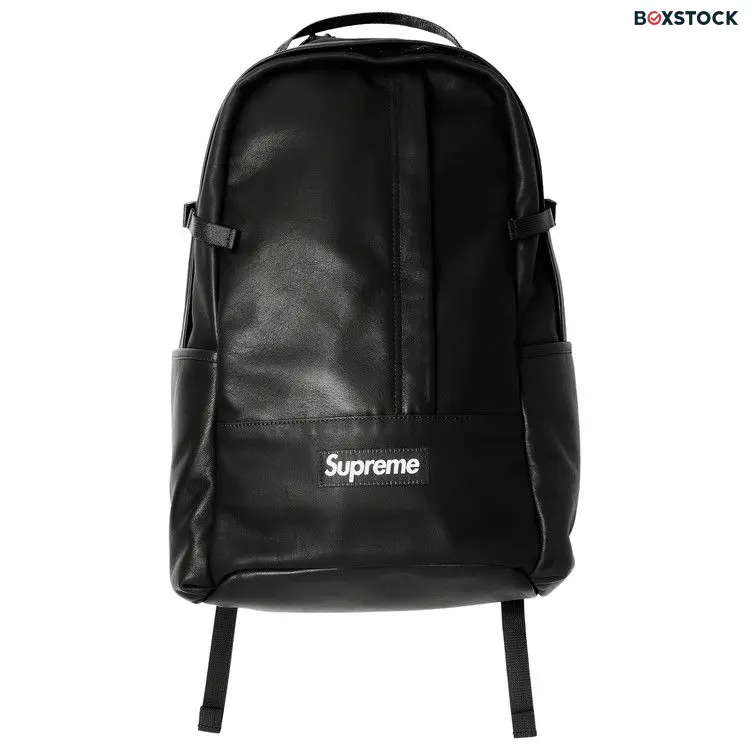 Supreme Leather Backpack 'Black' Fall/Winter 2024