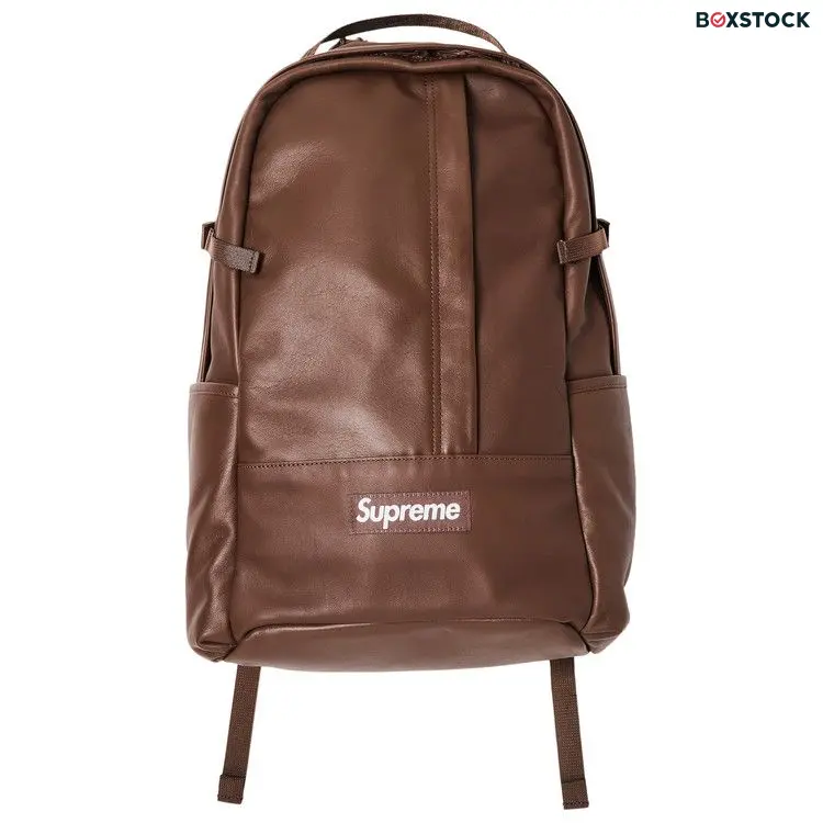 Supreme Leather Backpack 'Brown' Fall/Winter 2024