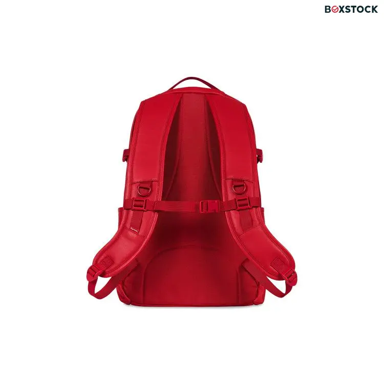 Supreme Leather Backpack 'Red' Fall/Winter 2023