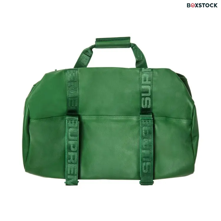Supreme Leather Duffle Bag 'Green' Fall/Winter 2024