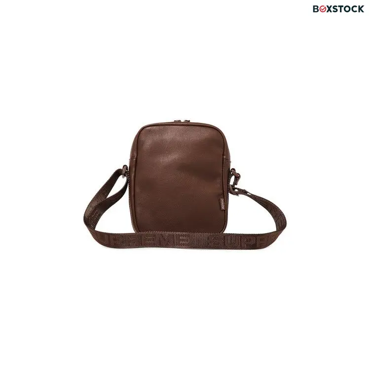 Supreme Leather Shoulder Bag 'Brown' Fall/Winter 2024