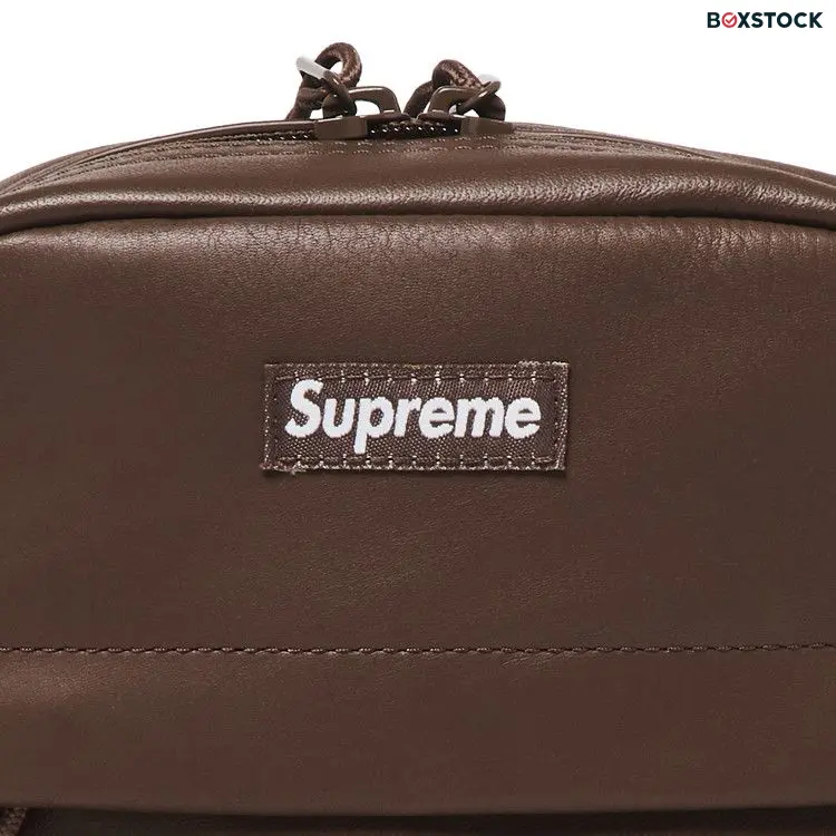 Supreme Leather Shoulder Bag 'Brown' Fall/Winter 2024