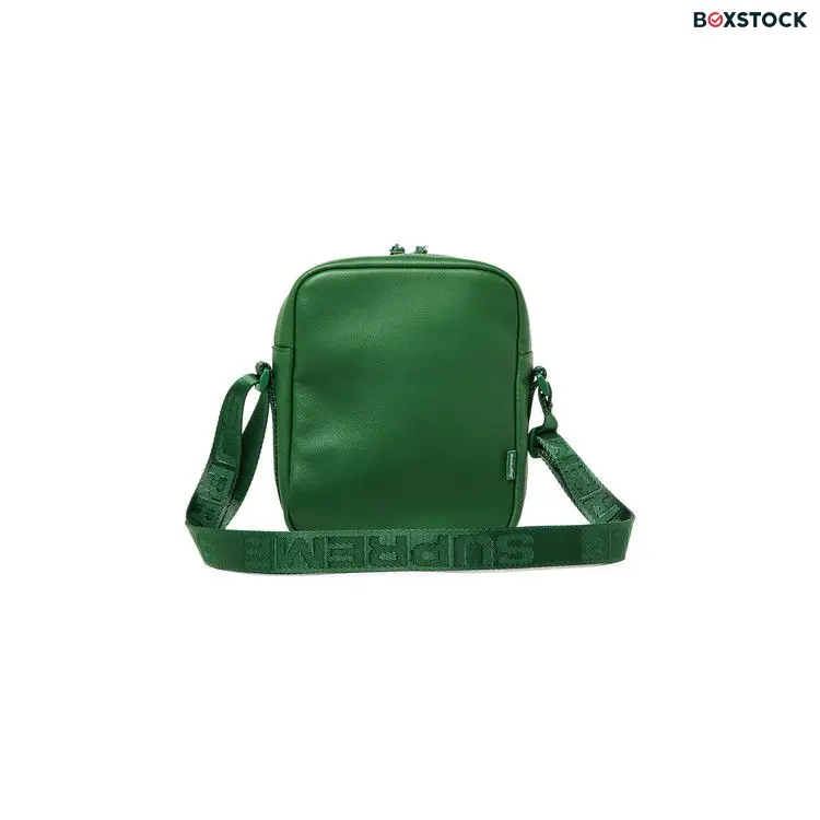 Supreme Leather Shoulder Bag 'Green' Fall/Winter 2024