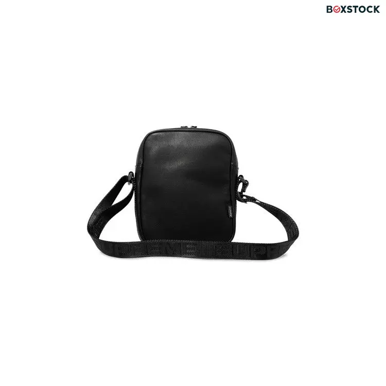 Supreme Leather Shoulder Bag 'Black' Fall/Winter 2024