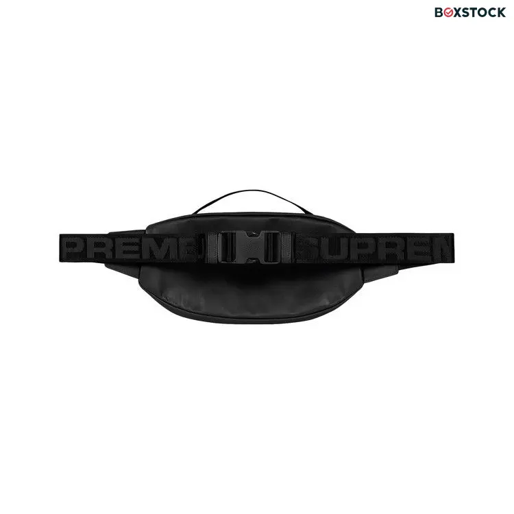 Supreme Leather Waist Bag 'Black' Fall/Winter 2023