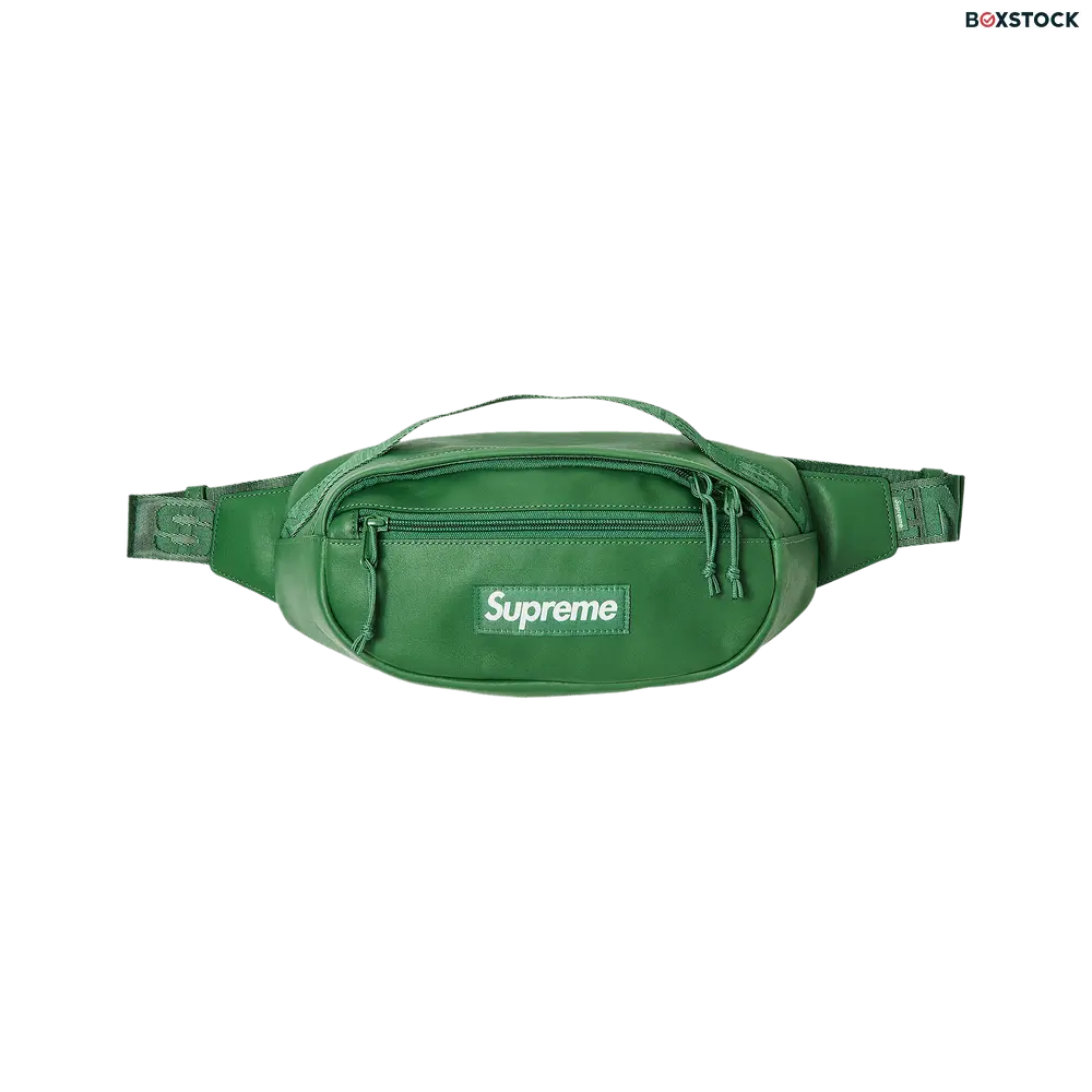 Supreme Leather Waist Bag 'Green' Fall/Winter 2024