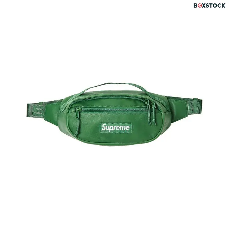 Supreme Leather Waist Bag 'Green' Fall/Winter 2024