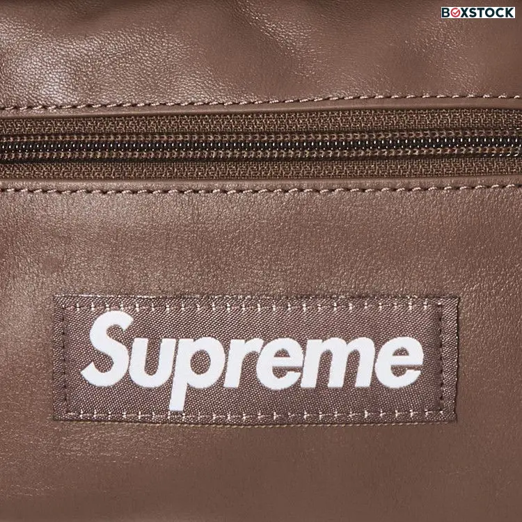 Supreme Leather Waist Bag 'Brown' Fall/Winter 2024