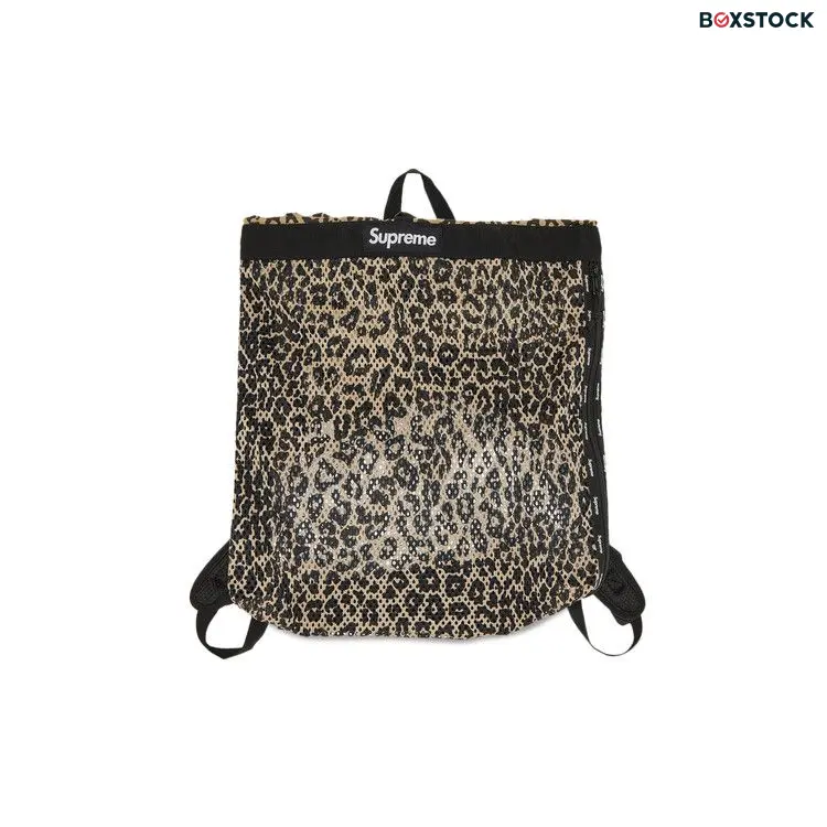 Supreme Mesh Backpack 'Leopard' Tan Spring/Summer 2023