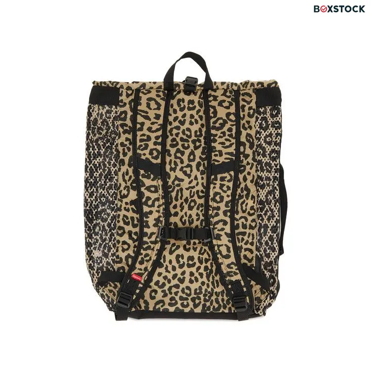 Supreme Mesh Backpack 'Leopard' Tan Spring/Summer 2023