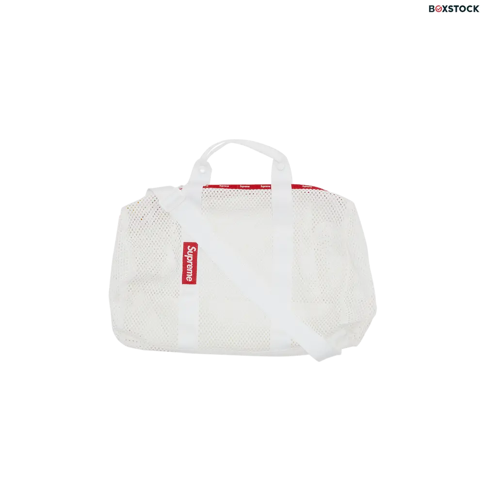 Supreme Mesh Duffle Bag 'White' Spring/Summer 2023
