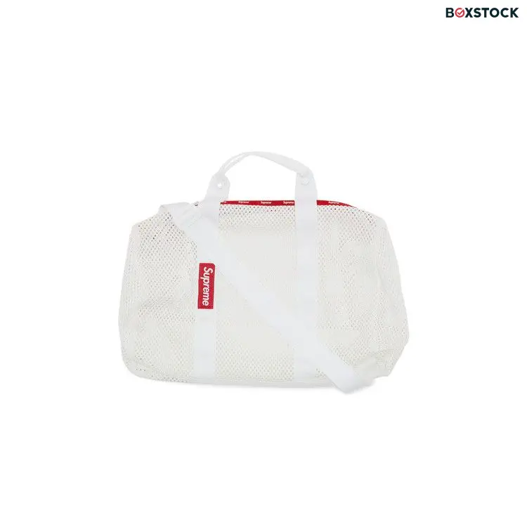 Supreme Mesh Duffle Bag 'White' Spring/Summer 2023