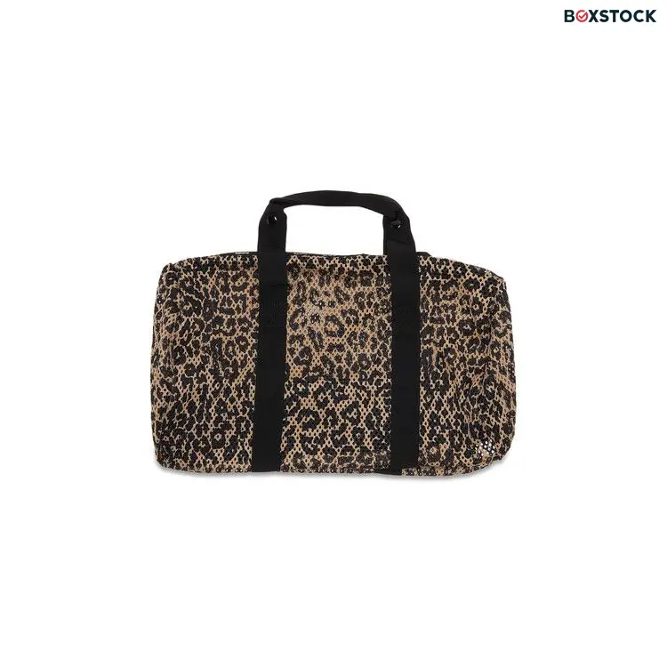Supreme Mesh Duffle Bag 'Leopard' Tan Spring/Summer 2023