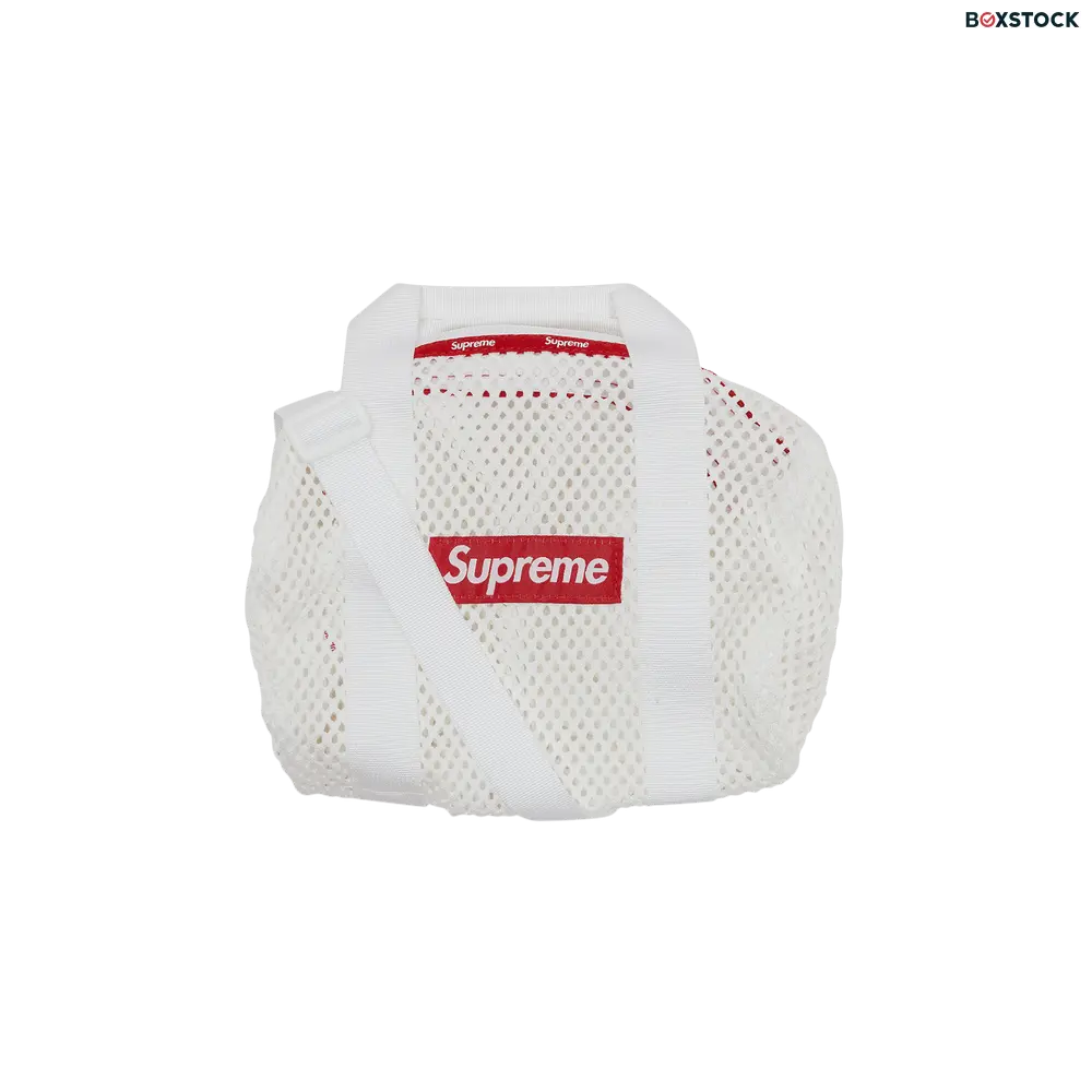 Supreme Mesh Mini Duffle Bag 'White' Spring/Summer 2023