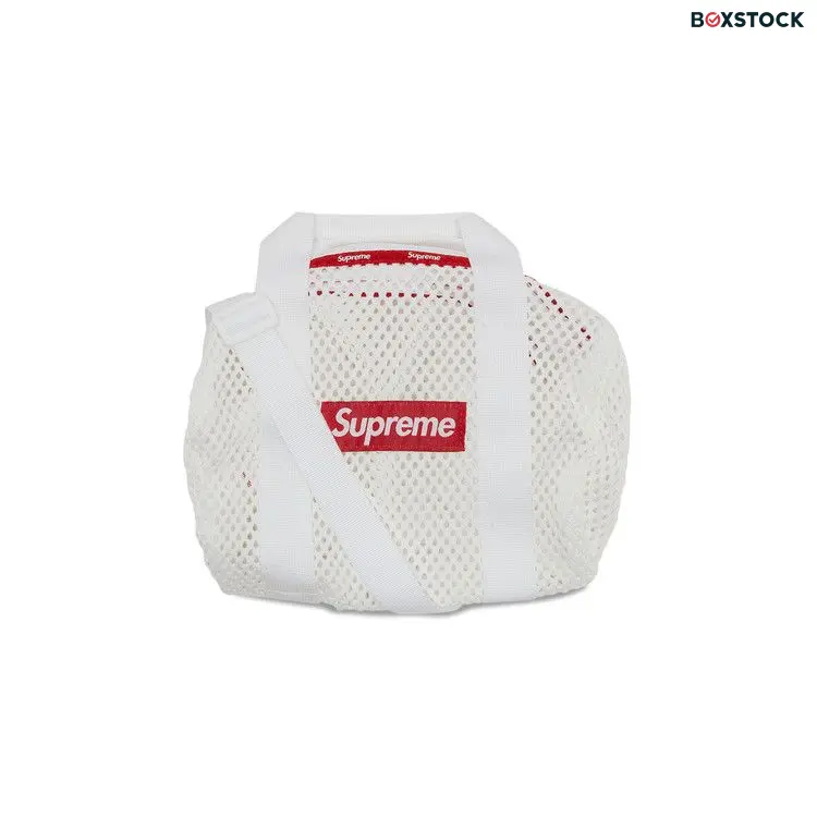 Supreme Mesh Mini Duffle Bag 'White' Spring/Summer 2023