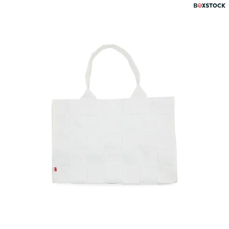 Supreme Woven Large Tote Bag 'White' Spring/Summer 2023