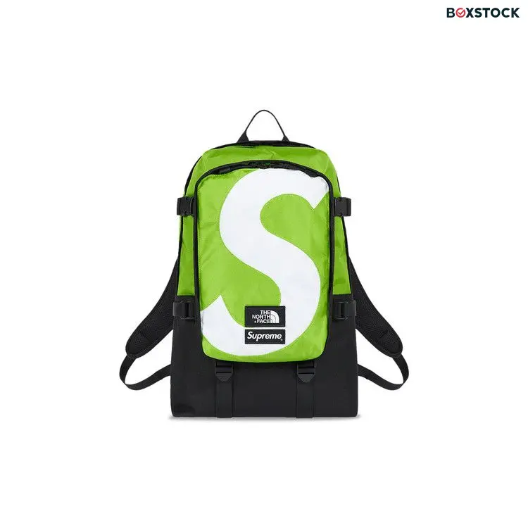 Supreme x The North Face S Logo Expedition Backpack 'Lime' Green Fall/Winter 2020