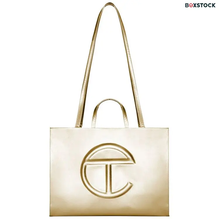 Telfar Large Shopping Bag 'Gold'