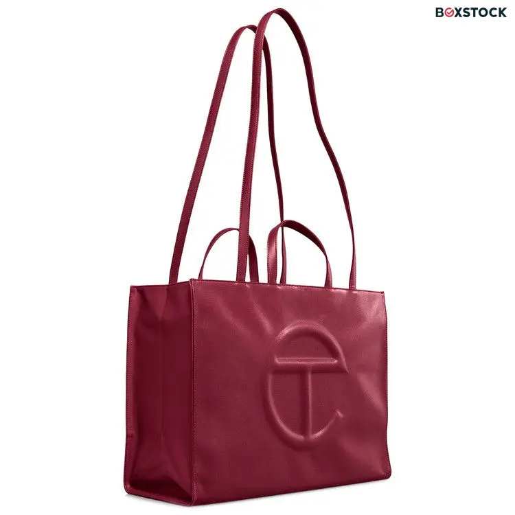 Telfar Large Shopping Bag 'Oxblood' Red