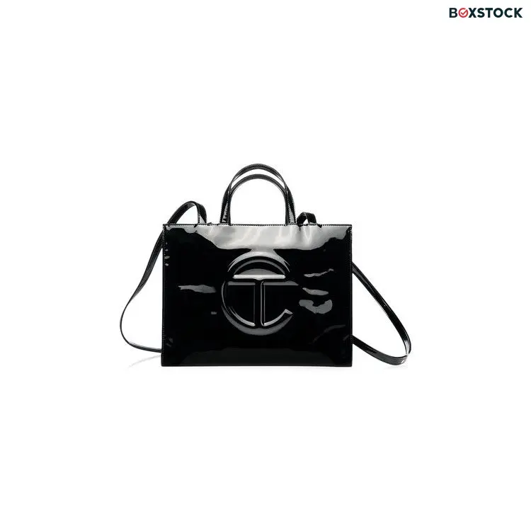 Telfar Medium Shopping Bag 'Black Patent'