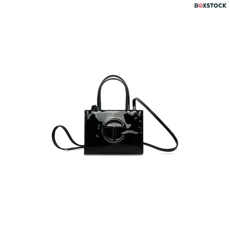 Telfar Small Shopping Bag 'Black Patent'