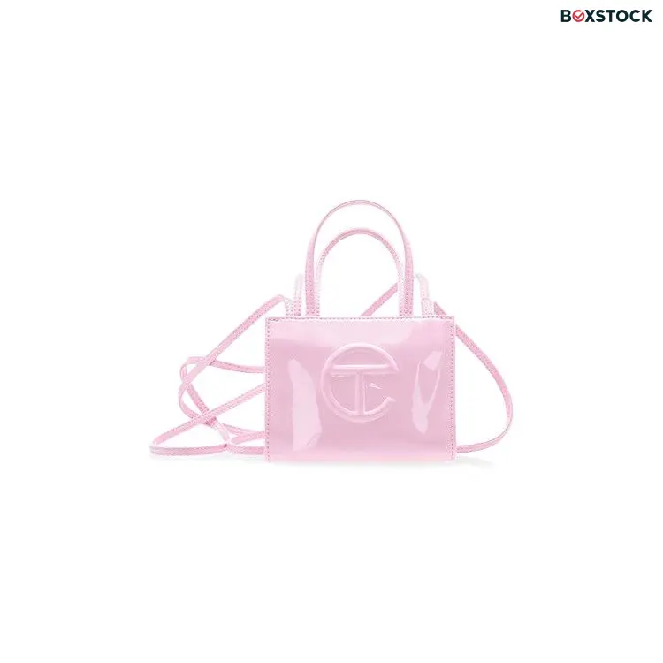 Telfar Small Shopping Bag 'Bubblegum Patent' Pink